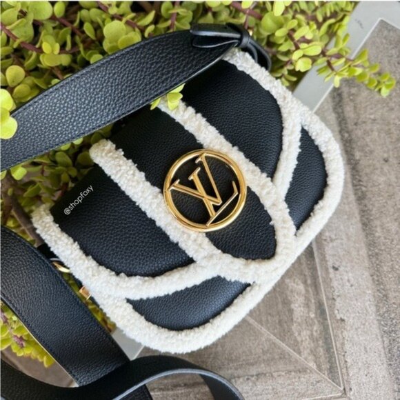 Louis Vuitton Shearling LV Pont 9 Soft PM Shoulder Bag - Picture 1 of 14